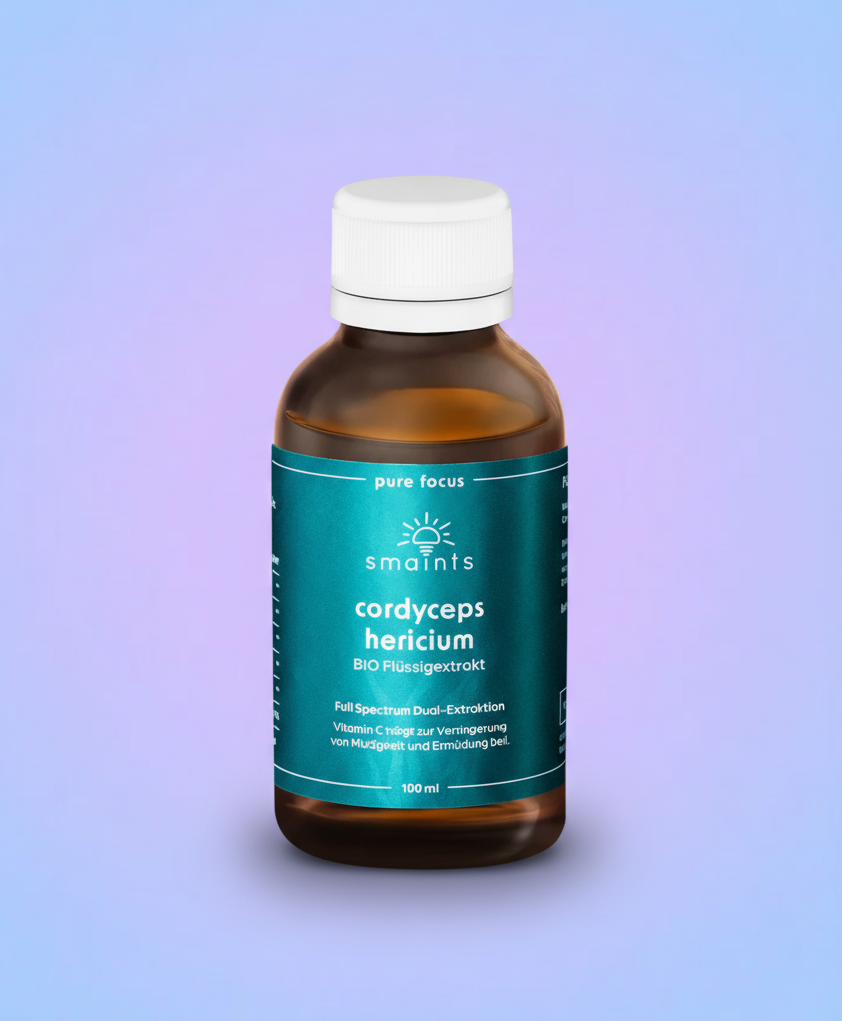 Pure Focus Flüssigextrakt mit Cordyceps und Hericium