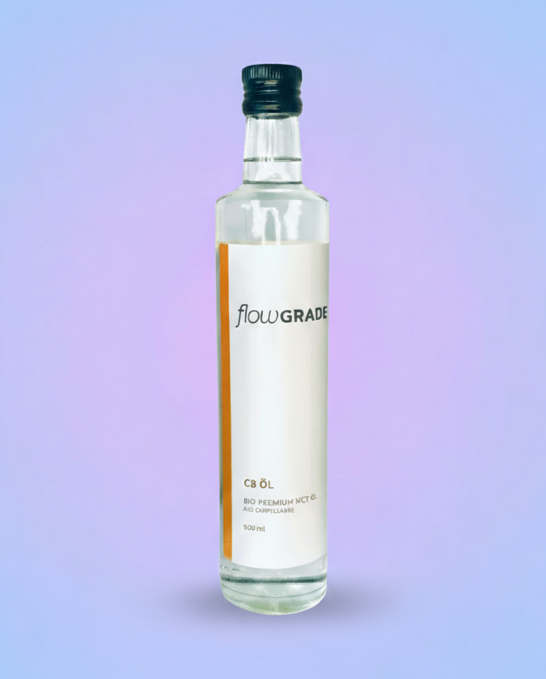 Flowgrade C8 Öl – 100% reines Bio Premium MCT – 500 ml