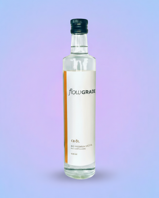 Flowgrade C8 Öl – 100% reines Bio Premium MCT – 500 ml