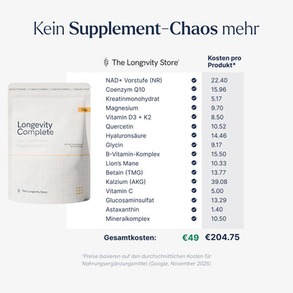 Longevity Complete (inkl. Gratis Starter-Kit)